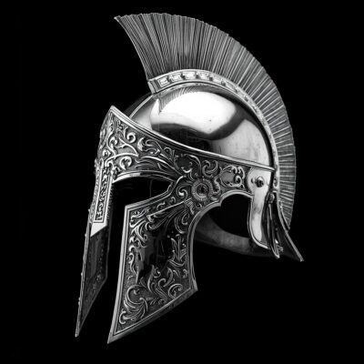 casque guerrier 300 couleur argent