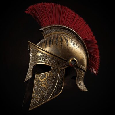 casque guerrier 300 couleur bronze